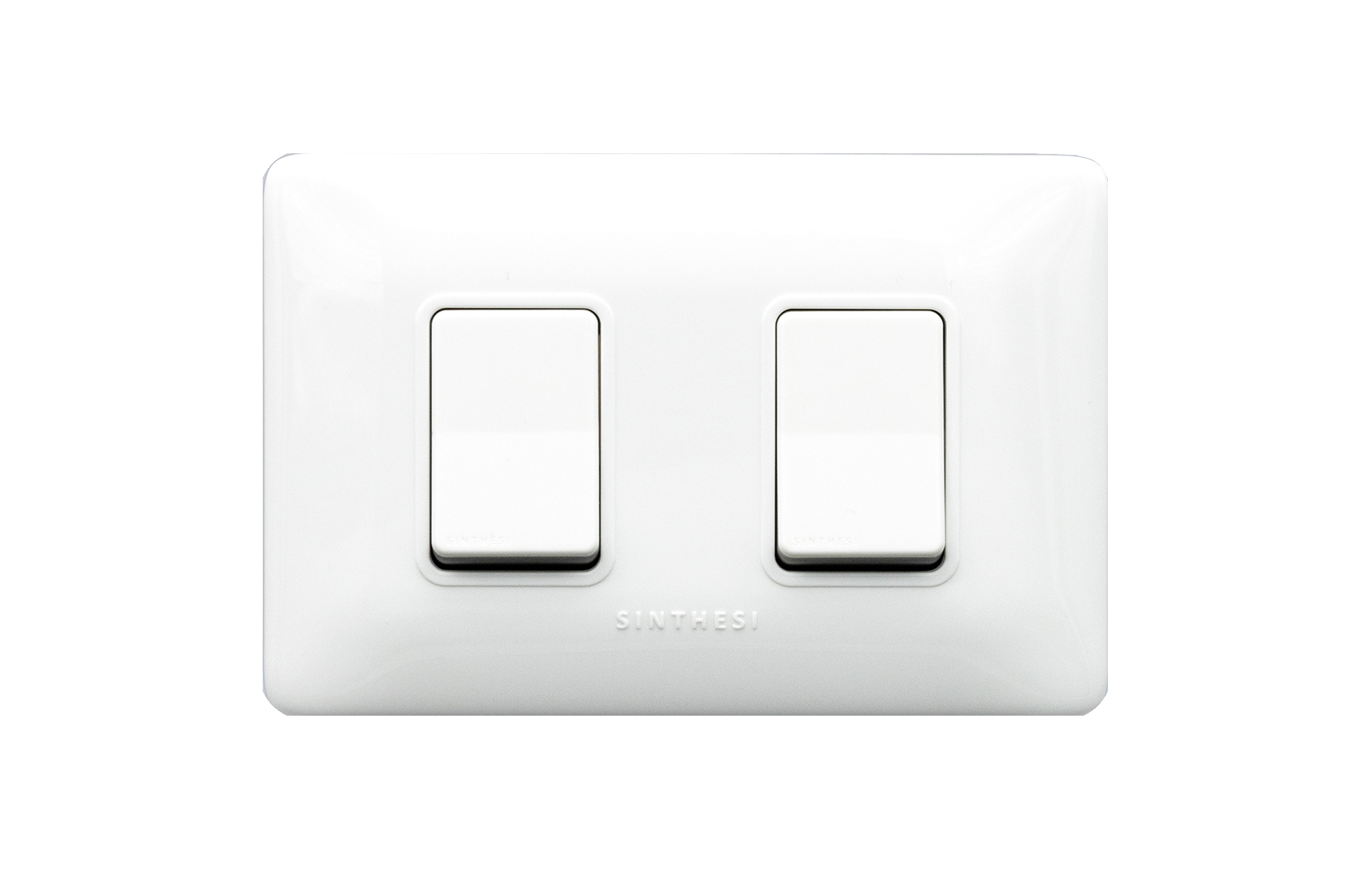 Interruptor doble 9/15 16AX 250V / Blanco