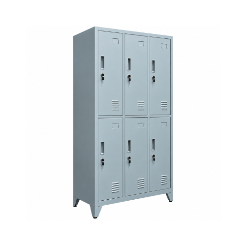 Locker Metálico 6 Casilleros 166 x 82 x 50 cm