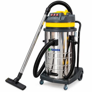 Aspiradora Industrial Polvo/agua 80 L, 3000 W, 3 Motores