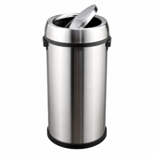 Basurero de Acero Inoxidable 65 L con Tapa Vaivén