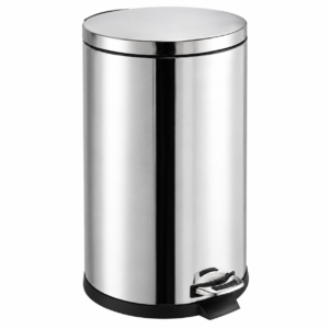 Basurero de Acero Inoxidable 40 L con Pedal y Cierre Suave