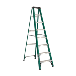 Escalera de Tijera de Fibra de Vidrio 2,44 m, 8 Peldaños, 175 kg